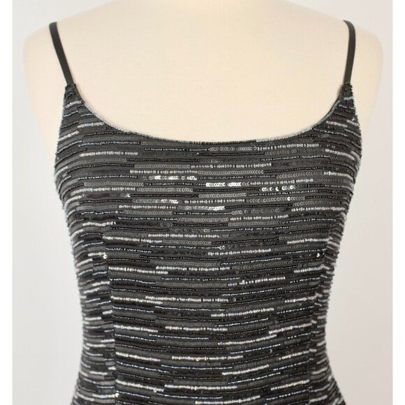 Giorgio Armani dress US 8 beaded embellished silver beads sequins - Picture 4 of 12